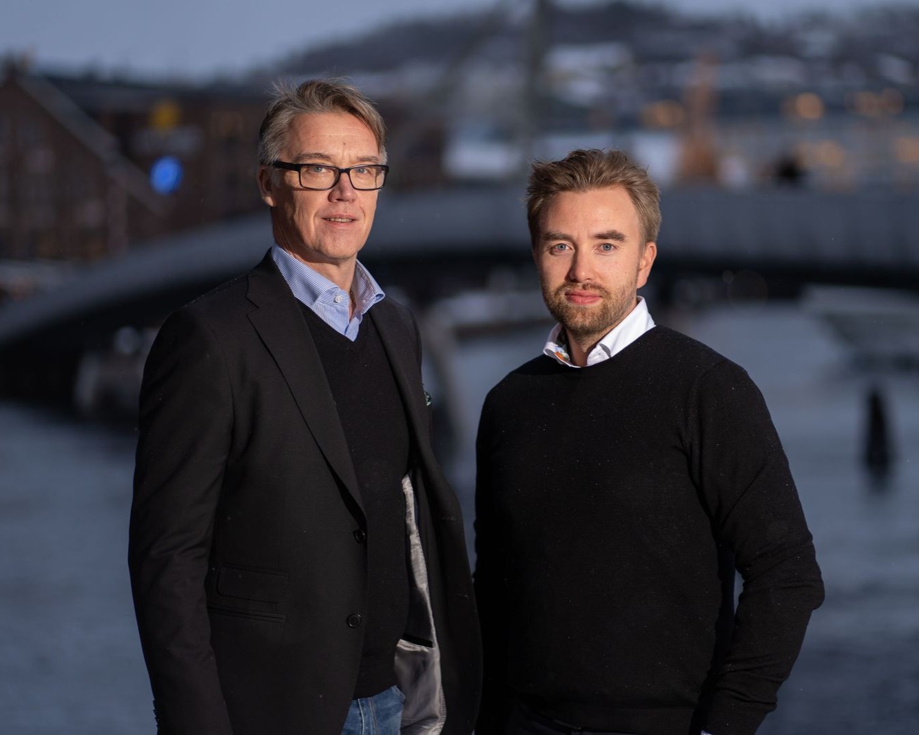 Kristian Henriksen og Bjørn Damhaug, leder og nestleder i NCE Aquatech Cluster
